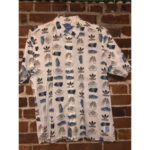 adidas originals button shirt
